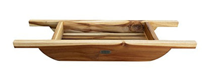EcoDecors, 29 inch, Bath Tray for Tub, Bath Tub Tray Wood, Bathtub Table, Caddy for Bathtub in Natural Teak - style: 29" Caddy