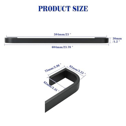 Alise Towel Bar for Bathroom,Black Towel Holder 24'' Towel Racks for Bathroom Wall Mount,SUS304 Stainless Steel Towel Rail Towel Hanger for Walls