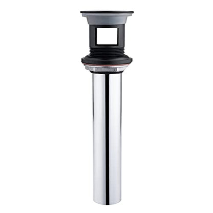 Grid Drain Strainer Assembly With Overflow for Bathroom Sink, P.O. Plug Lavatory Drain, Oil Rubbed Bronze - color: Oil Rubbed Bronze, style: With Overflow