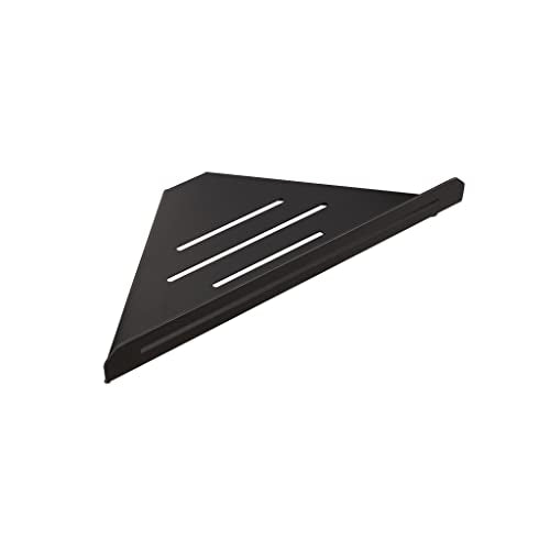 Seachrome Corner Shower Shelf in a Matte Black Finish - color: Matte Black