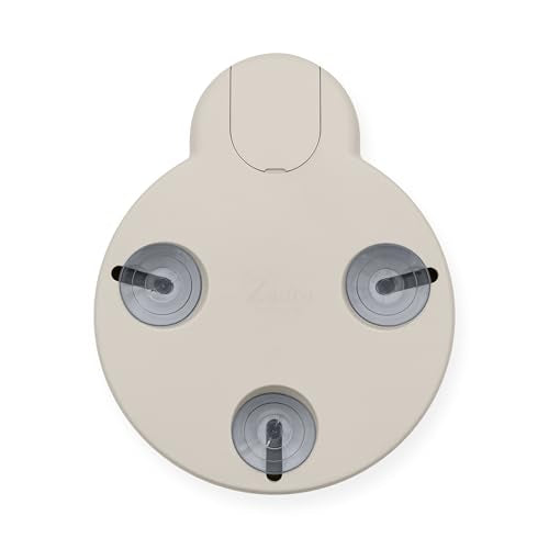 Zadro Magnification Lighted Compact Mirror with LED Light & Retractable Suction Cups – Travel Makeup Mirror, Cool White 6400K Lighting, Battery Operated, Made in USA (Neutral, 10X | 4.3" L x 3.5" W) - color: Neutral