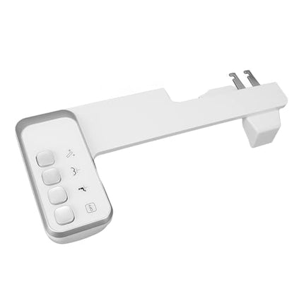 Bidet Attachment Adjustable Water Pressure Dual Nozzle Ultra Slim Toilet Seat Attachment, Non Electric Bidet with One Key Quick Disassembly for Home Bathroom Use