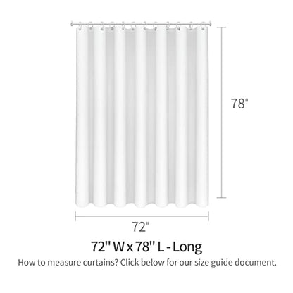 MitoVilla Long Fabric Shower Curtain Liner, Soft & Lightweight Shower Curtain Liner for Hotel, Machine Washable, Waterproof, 72x78 Inch, Burgundy - color: Fabric - Burgundy, size: 72"W x 78"L (Pack of 1)