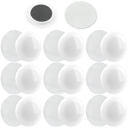 Shower Curtain Weights, Magnetic Shower Curtain Weights, Showers Liner Weight, Curtains Magnets,Rubber Covered Heavy Duty, Work for Drapery, Flag, Tablecloth(Color:White)