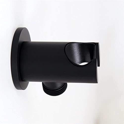 Shower Wand Wall Mount Hand Held Head Holder With Hose Connector for System Faucet Set Handheld Handle Sprayer Bracket Attachment, Hose Adapter Matte Black - color: Matte Black