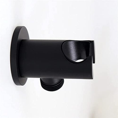 Shower Wand Wall Mount Hand Held Head Holder With Hose Connector for System Faucet Set Handheld Handle Sprayer Bracket Attachment, Hose Adapter Matte Black - color: Matte Black