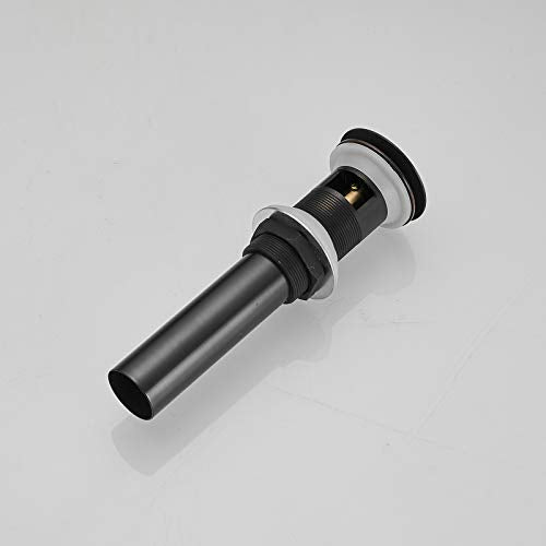 Bathroom Faucet Vessel Vanity Sink Pop up Drain Stopper with Overflow Oil Rubbed Bronze Fits Bathroom Standard Sink Hole 1-1/2" to 1-3/4" - color: Bronze, size: Overflow