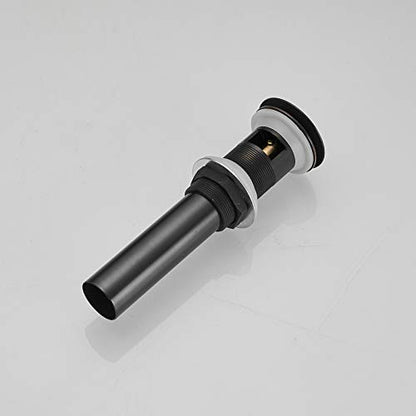 Bathroom Faucet Vessel Vanity Sink Pop up Drain Stopper with Overflow Oil Rubbed Bronze Fits Bathroom Standard Sink Hole 1-1/2" to 1-3/4" - color: Bronze, size: Overflow