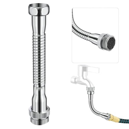 4.7" Flexible Faucet Hose with 3/4" Faucet Hose Adapter | Flexible Kitchen Sink Faucet Adapter to Garden Hose for Male 3/4 Inch & 55/64 Inch to 3/4 Inch GHT - color: Faucet Hose Adapter-C