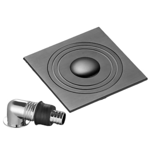 Carpet Tiles Stainless Steel Glass Wiper Bronze Silicone Home Bathroom Scraper Squeegee for Shower Window Practical Scrapers,Gun Gray,Fully Enclosed Washing Machine 10 * 10cm - color: Gun Gray
