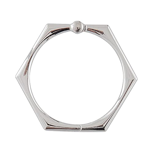 Shower Rings, Shower Curtain Rings for Bathroom, Rustproof Zinc Shower Curtain Hooks Rings, Set of 12 (Chrome) - color: Chrome