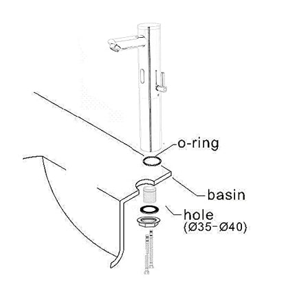 Automatic Touchless Bathroom Sink Faucet Motion Activated Sensor | Tall,1 Hole,Brass,Chrome,Adjustable Cold Hot Single Handle,Hands Free,Auto,Infrared,Commercial,Basin,Vanity,Vessel - color: Chrome, size: Tall