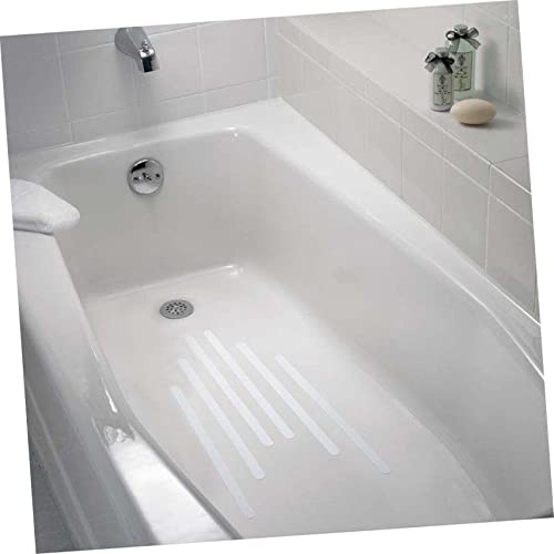 VOSAREA 36pcs Bathroom Decor Non-Slip Tape Strips Adhesive Bath Treads Slip Shower Mat for Tub Stairs and Floors - size: 38X2cm