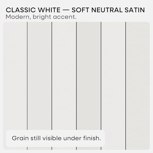 White Floating Shelf 20 inch, High End Solid Real Wood 20inch Bathroom Floating Shelves for Wall Mounted, White Wooden 20in Floating Shelves, Heavy Duty Bracket, 20 X 6.5 X 1.75 in, Set of 2 - color: Classic White - Soft Neutral Satin, size: 20 inch