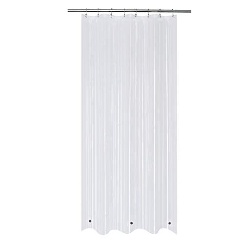 48x84 Stall Size Shower Curtain Liner Clear | 3 Bottom Magnets,8 Rustproof Grommets,Water Proof Heavy Duty PEVA,48W x 84H for Shower Stall Extra Long Size - color: Clear, size: 48"W x 84"L (Pack of 1)