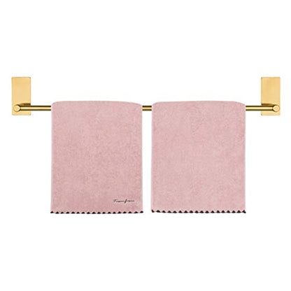 NearMoon Self Adhesive Bathroom Towel Bar- Stainless Steel Bath Wall Shelf Rack Hanging Towel Stick On Sticky Hanger Contemporary Style, NO Drilling (1 Pack, Brushed Gold, 24-Inch Towel Rack) - color: Brushed Gold, size: 24-Inch