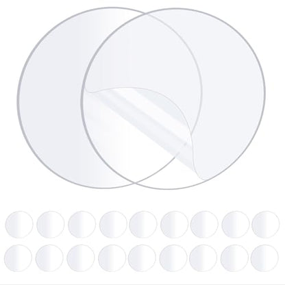 ZOMPAGO Heavy Duty Double Sided Mounting Circle Tape Picture Hanging 20PCS | Waterproof, strong high strength adhesion, removable no residue, shower applicable, durable wall mounting adhesive dots - size: 20PCS（Circle）