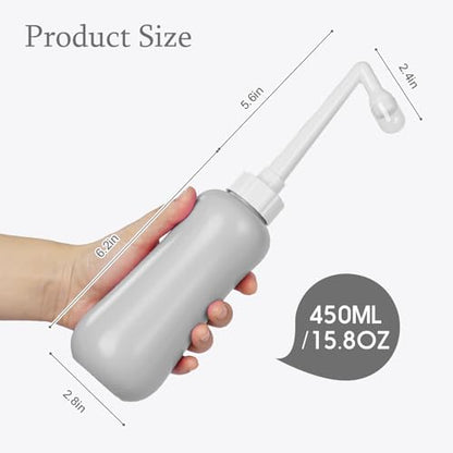 Portable Bidet Travel Large Capacity 15.8oz Personal Toilet Handheld Gray - color: Gray