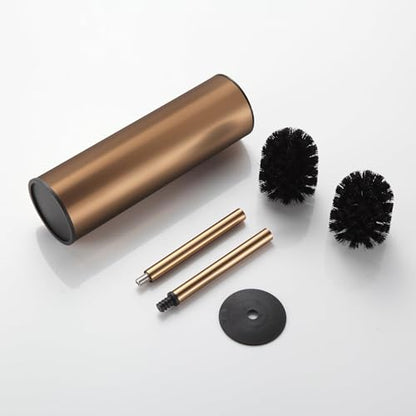BGL Rose Gold Toilet Brush and Holder,Stainless Steel Toilet Brushes for Bathroom with Holder - color: Rose Gold