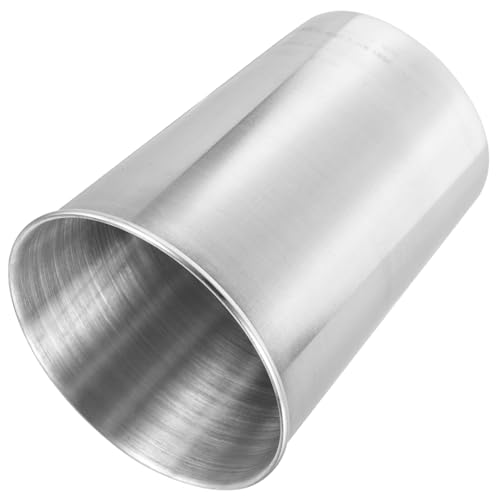 Stainless Steel Water Tumbler Cup Silver Bathroom Beverage Toothbrush Holder Multi Use for Water Juice Soda Easy to Clean Stylish Design - size: 8.50X6.00X6.00CM