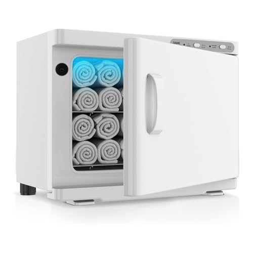 Hot Towel Warmer for Spa,2-in-1 Thermostatic Towel Heater,23L Large Capacity with Quick and All-Round Heating for Facial SPA,Beauty Salon,Esthetician and Bathroom White - color: White