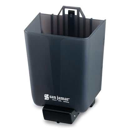 San Jamar Classic Plastic Manual Soap Dispenser, Hand Sanitizer Dispenser, Lotion Dispenser with Universal Compatibility for Home, Bathroom, Kitchen, Restooms, Restaurants, 46 Ounces, Black Pearl - color: Black