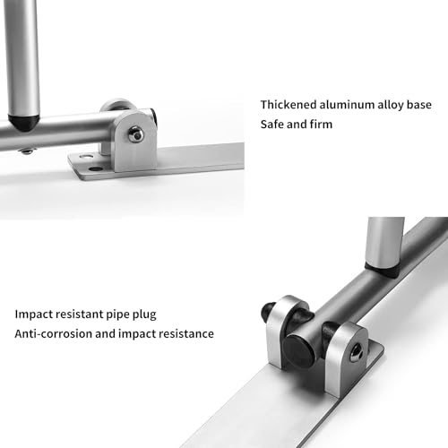 28 Inch Toilet Grab Bar Flip Up Aluminum Handicap Rails Grab Bars Load Capacity of 100 kg 220 lbs Toilet Rail Bathroom U Shaped and Wall Mount Safety for Pregnant Injured Patients 28 in Silver - color: Silver, size: 28 in