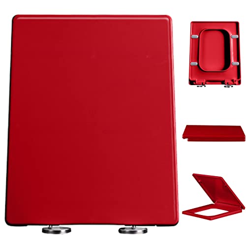 Toilet Seat Quick Release with Soft Close and Removable Hinges, Bathrooms Square is Easy to Clean and Install