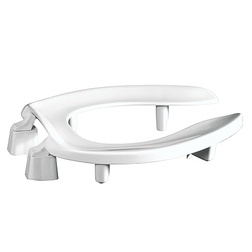 Centoco 3 inch Raised Toilet Seat for Seniors, Elongated, Open Front, White | Plastic, No Cover, 3L500STSCC-001, Made in the USA - color: Elongated, size: 1 Pack, style: 3" Open Front No Cover