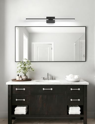 VOLISUN Bathroom Vanity Light 39.4 inch, Vanity Light Bar-ETL Certified | 5CCT Dimmable, 34W LED,Black Bathroom Light Fixture Over Mirror, For Mirror Cabinets - size: 39.4 inch