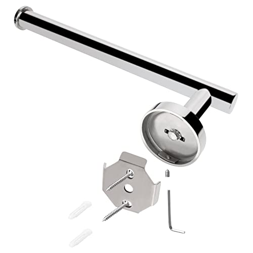 NearMoon Bath Toilet Paper Holder+ Hand Towel Holder, 2 Pieces Bathroom Hardware Set- Premium 304 Stainless Steel Toilet Roll Holder and Towel Rack Wall Mounted for Bathroom/Kitchen (Chrome Finish) - color: Chrome Finish