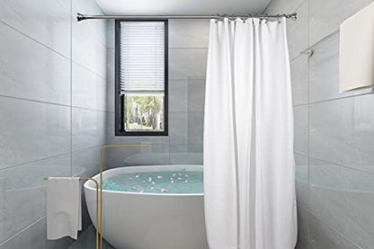 Shower Rings, Shower Curtain Rings for Bathroom, Rustproof Zinc Shower Curtain Hooks Rings, Set of 12 (Chrome) - color: Chrome