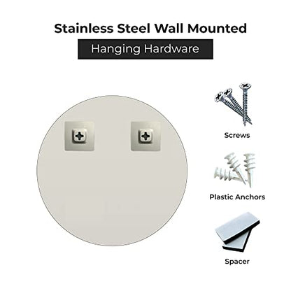36 Inch Round Frameless Bathroom Vanity Mirror with Beveled Edge - Shatterproof Circle Wall Mounted Decorative Glass with Safety Backing for Living Room Bedroom Hallway Entryway - Fab Glass and Mirror - size: 36"L x 36"W, style: Round