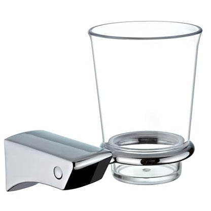 ECKOREA® Polished Chrome Tumbler Holder ECK-180C, Tumbler Included, Durable Zinc Alloy, Wall-Mounted, Screw-in - size: ECK-180C
