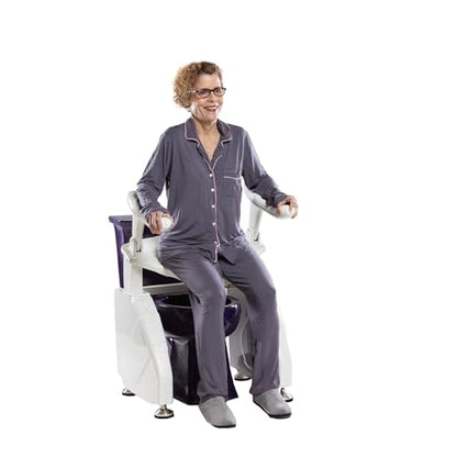 Dignity Lifts DL2 Deluxe Toilet Lift, Electric Powered, 300 lb Capacity, White