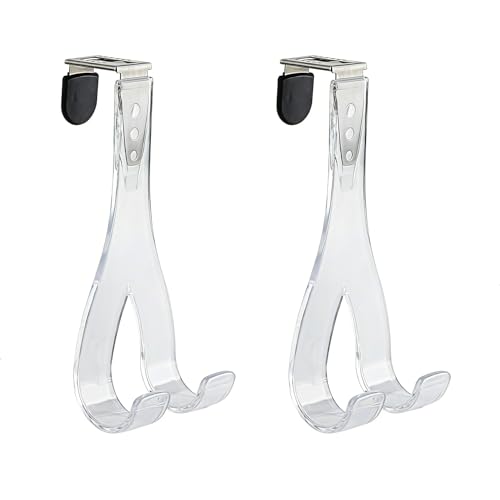 NewTalent Set of 2pcs Adjustable Over the Door Hooks for Hanging, for Living Room, Bathroom, Bedroom, Kitchen Hanging Clothes, Towels, Hats, Coats, Bags - style: Stylish