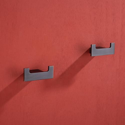 RANDOM Double Towel Hooks for Bathroom Wall Hook Heavy Duty Coat Robe Clothes Towel Sponges Hooks Holder SUS304 Stainless Steel Wall Mount Bathroom Kitchen Accessories 2 Pack Oil Rubbed Bronze - color: Double Hooks-Oil Rubbed Bronze