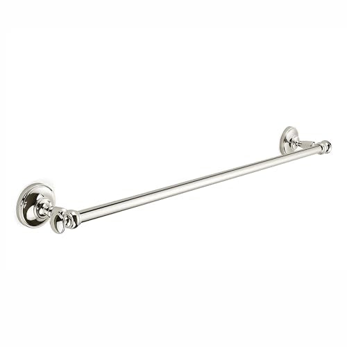 khtumeware 1 Pack Vibrant Polished Nickel Towel Bar 24 Inch Towel Rack for Bathroom Wall Mounted Thicken Steel Towel Rod Modern Home Decor - color: Vibrant Polished Nickel, size: 24 Inch Towel Holder