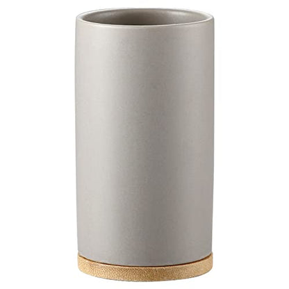 400ml Ceramic Toothbrush Cup Tumbler, Bathroom Cup Toothbrush Holder for Toothbrush and Toothpaste - style: Gray, Cup