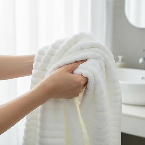 6 Pack Soft Microfiber Hand Towels for Bathroom, 16"x30", White | Face Towels, Highly Absorbent, Quick Dry, Low Lint, Hanging Loop, Lightweight Towels for Guest Bath, Gym, Travel & Kitchen - color: White