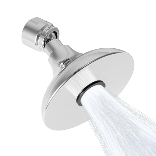 High Sierra® HALF DOME® Solid Lead-Free Metal 1.5 GPM Award Winning. Ultra Low Flow Shower Head. Patented Nozzle Never Clogs - Polished Chrome Finish - color: Chrome, size: 1.5 GPM