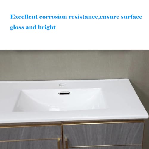 4 Pack Sink Overflow Ring,Bathroom Sink Basin Trim Overflow Cover Hole Insert Cap,Kitchen Sink Overflow Cover Round Caps for Kitchen Bathroom(Square) - color: Square