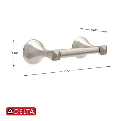 Delta Toilet Paper Holder | Spring Loaded | Brushed Nickel | Wall Mount | EsatoBathroom Accessories