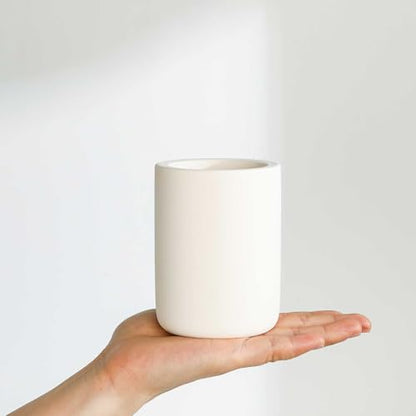 Drying Stone Toothbrush Holders, Diatomite Quick Drying Electric Toothbrush Organizer for Bathroom, Beige - color: Beige
