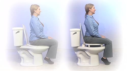 Centoco 3 inch Raised Toilet Seat for Seniors, Elongated, Open Front, White | Plastic, No Cover, 3L1500STSCC-001, Made in the USA - size: Elongated, style: 3" Raised