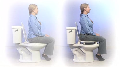 Centoco 3 inch Raised Toilet Seat for Seniors, Elongated, Open Front, White | Plastic, No Cover, 3L1500STSCC-001, Made in the USA - size: Elongated, style: 3" Raised