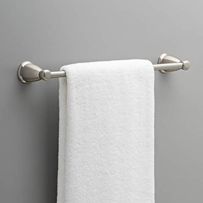 Franklin Brass 5-Piece Satin Nickel Bathroom Set (2) Towel Racks, Ring, Toilet Paper Holder, Hook | Kinla Bath Accessories - color: Satin Nickel, style: 5-Piece Bath Accessory Set
