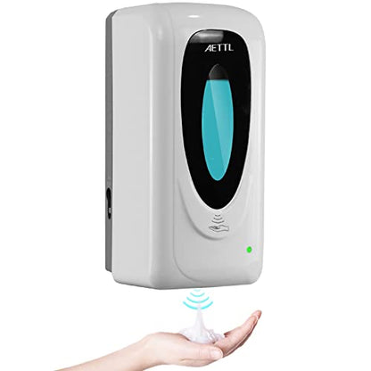 Touchless Automatic Foaming Hand Soap Dispenser Wall Mount, Motion Sensor Foam Liquid Refill Bottle Sanitizer Dispensing for Bathroom Kitchen Home Farmhouse Station 1306-s - color: 1306