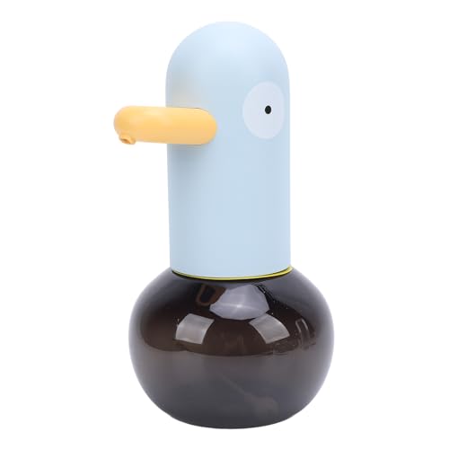 Cute Duck Automatic Foam Soap Dispenser, USB Rechargeable Touchless Hand Soap Dispenser Hand- Free Shampoo Dispensers for Bathroom, Kitchen Countertop, Preschool, 13.5oz