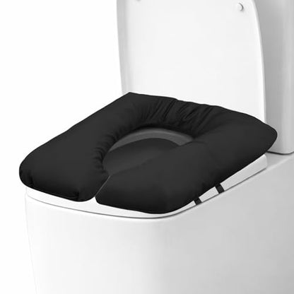 3-Inch Raised Toilet Seat Cushion, Waterproof PU Cover | Toilet Seat Riser, Toilet Cushion & Cover, Pressure Relief,Thick Seat Pad, Comfort Support For Elderly, Pregnant & Disabled